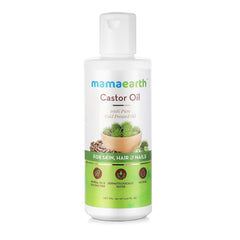 Mamaearth Castor Oil for Healthier Skin,Hair and Nails with 100% Pure and Natural Cold-Pressed Oil 150ml