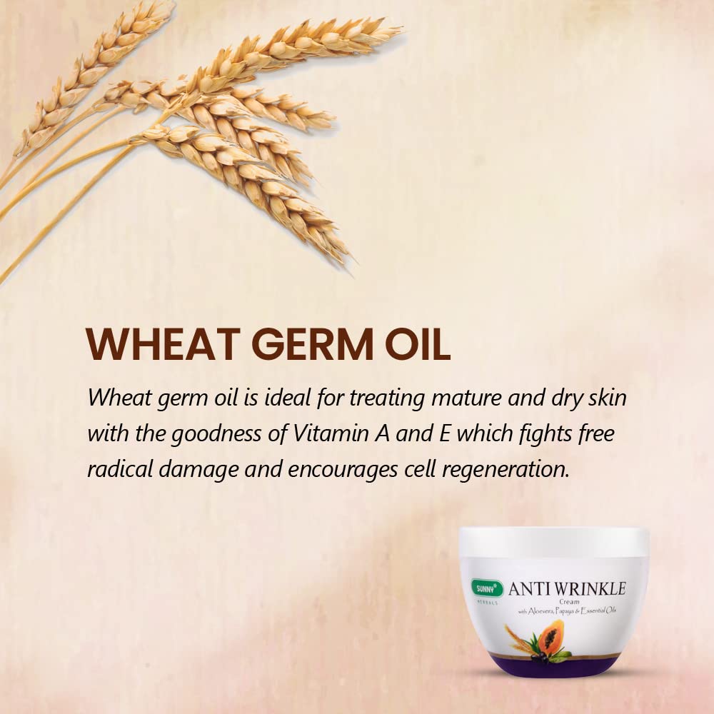 Bakson's Sunny Herbals Anti-Falten mit Aloe Vera für ein jugendliches Aussehen Hautpflegecreme