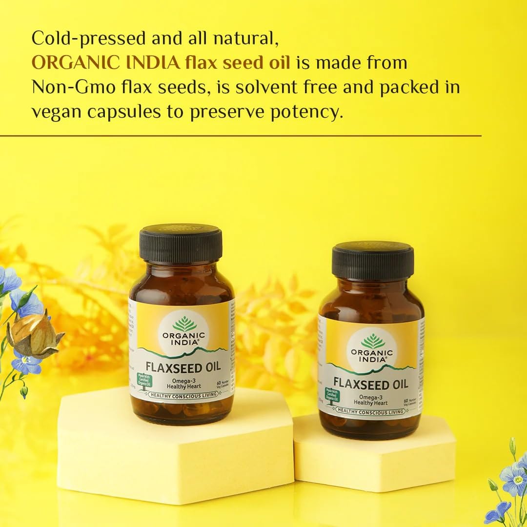 Organic India Organic Flaxseed Oil Capsules