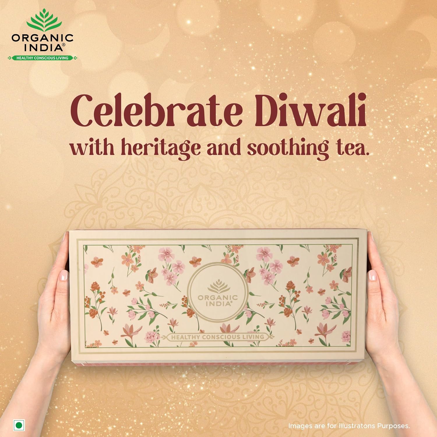 Organic India Blissful Brew Gift Box 60 Infusion Bags