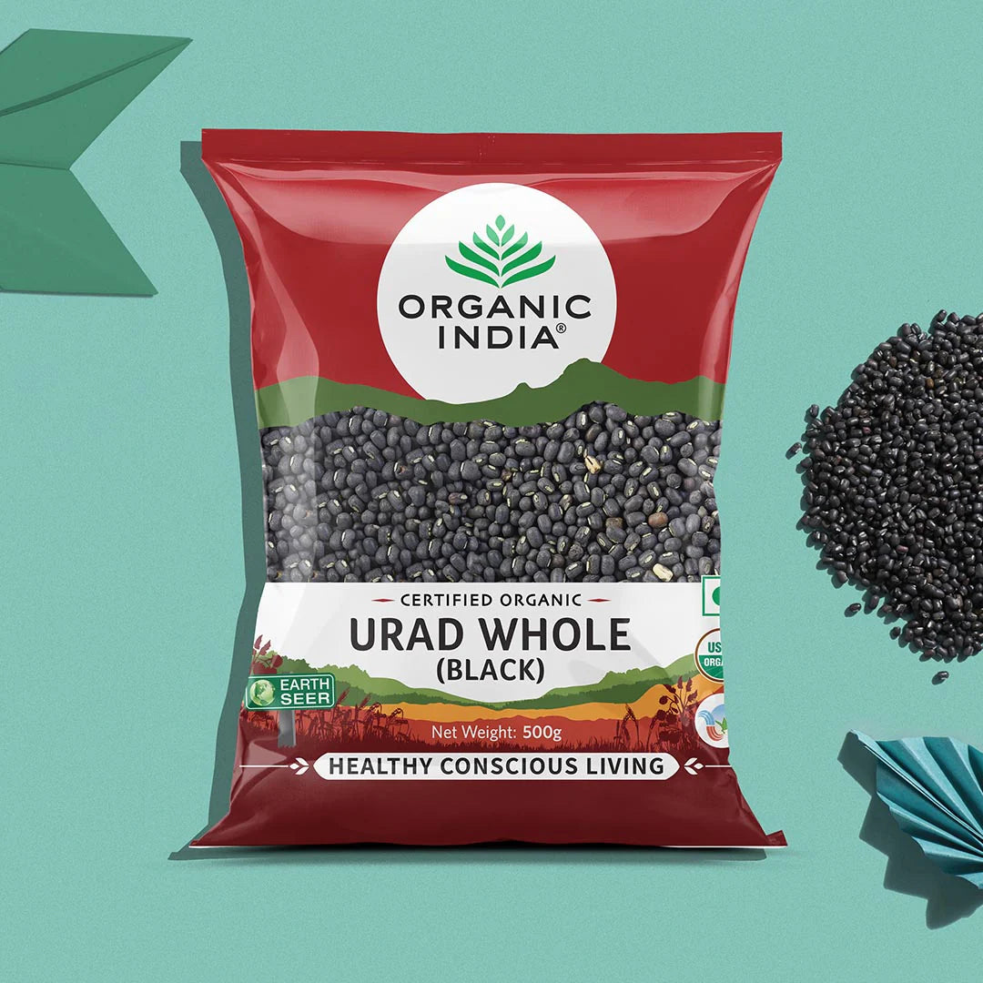 Organic India Urad Whole (Black) 500g