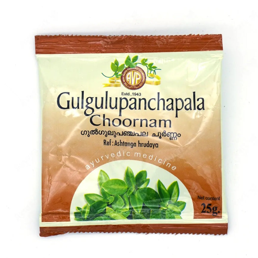 AVP Ayurvedic Gulgulupanchapala Choornam Powder 2 X 25g