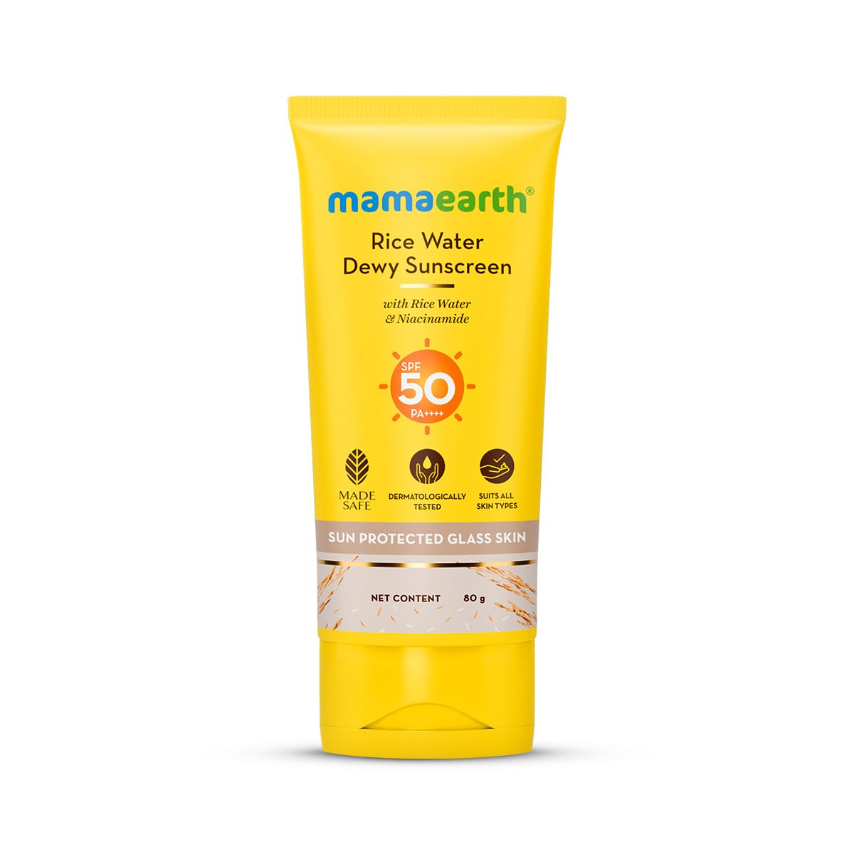 Mamaearth Rice Water Dewy Sunscreen with SPF 50 & PA++++