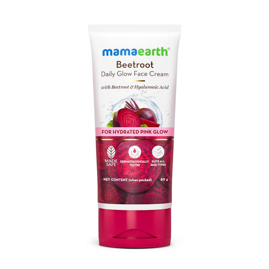 Mamaearth Beetroot Daily Glow Face Cream With Beetroot & Hyaluronic Acid 80g