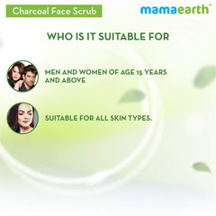 Mamaearth Charcoal Face Scrub for Oily and Normal Skin With Charcoal and Walnut for Deep Exfoliation 100g