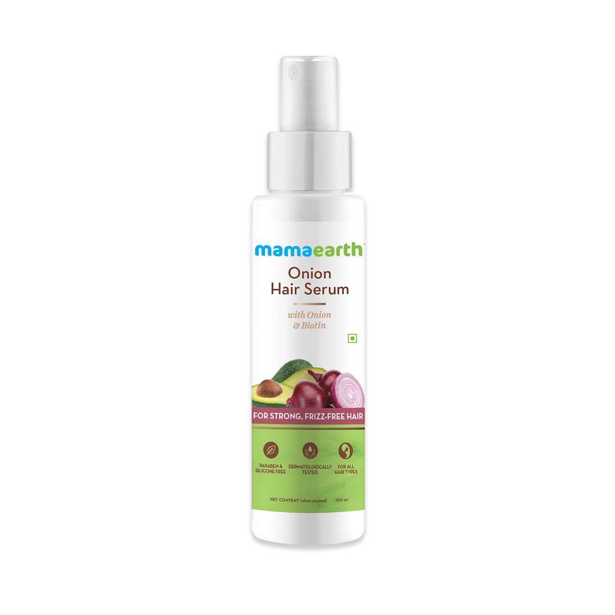 Mamaearth Onion Hair Serum with Onion and Biotin for Strong,Frizz-Free Hair 100ml