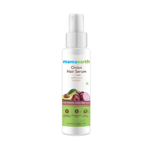 Mamaearth Onion Hair Serum with Onion and Biotin for Strong,Frizz-Free Hair 100ml