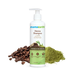 Mamaearth Henna Shampoo with Henna and Deep Roast Coffee for Premature Greying 250ml