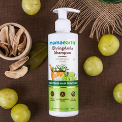 Mamaearth BhringAmla Shampoo with Bhringraj and Amla for Intense Hair Treatment 250ml