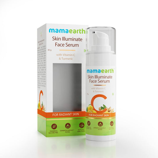 Mamaearth Skin Illuminate Face Serum for Radiant Skin with Vitamin C and Turmeric