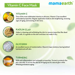 Mamaearth Vitamin C Face Mask With Vitamin C and Kaolin Clay for Skin Illumination 100g