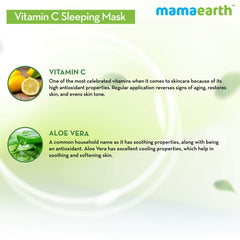 Mamaearth Vitamin C Sleeping Mask with Aloe Vera for Skin Illumination 100g