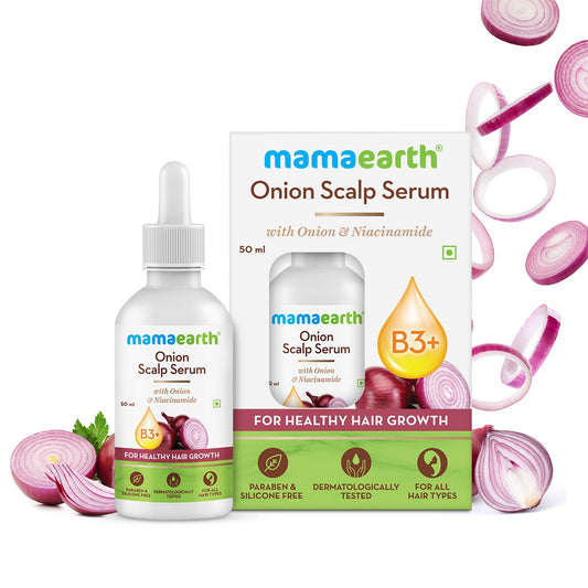 Mamaearth Onion Scalp Serum with Onion and Niacinamide for Healthy Hair Growth 50ml