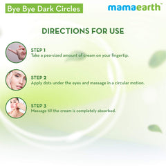 Mamaearth Bye Bye Dark Circles Eye Cream with Cucumber and Peptides for Dark Circles 20ml