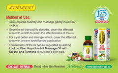 LooLoo Ayurvedic Oleo Rheuma Herbal Liniment Kalonji Oil Cinnamon Oil Kalonji Oil Mustard Oil