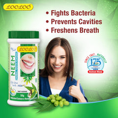 LooLoo Khojati Herbal Ayurvedic Medicated Tooth Neem Powder & Herbal Tooth Laung Powder