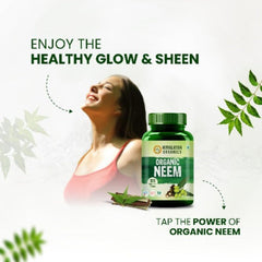 Himalayan Organics Organic Neem Tablets Helps In Purification Of Blood Healthy Skin & Hair (120 Tablets)