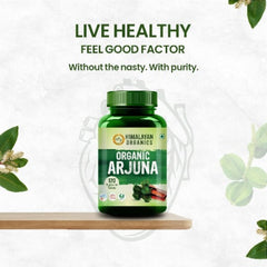 Himalayan Organics Ayurvedische Arjuna-Tabletten, unterstützt die Herzgesundheit, reguliert den Cholesterinspiegel (120 Tabletten)