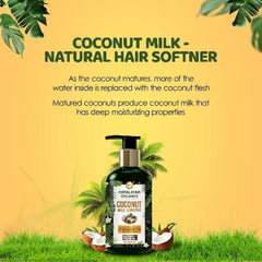 Himalayan Organics Coconut Milk Shampoo No Parabens,Sulphates & Silicones 300ml