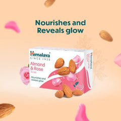 Himalaya Herbal Ayurvedic Personal Body Care Mandel &amp; Rose spendet Feuchtigkeit und kühlt die Hautseife