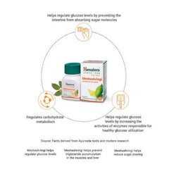 Himalaya Pure Herbs Metabolic Wellness Herbal Ayurvedic Meshashringi Reguliert den Kohlenhydratstoffwechsel 60 Tabletten