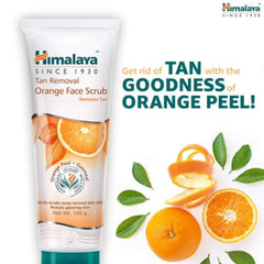 Himalaya Herbal Ayurvedic Personal Care Tan Removal Orange Peelt sanft gebräunte Hautzellen weg und enthüllt strahlende Haut. Gesichtspeeling