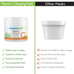 Mamaearth Vitamin C Sleeping Mask with Aloe Vera for Skin Illumination 100g