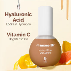 Mamaearth Hydra Glow CC Serum with Vitamin C & Hyaluronic Acid Honey 30ml