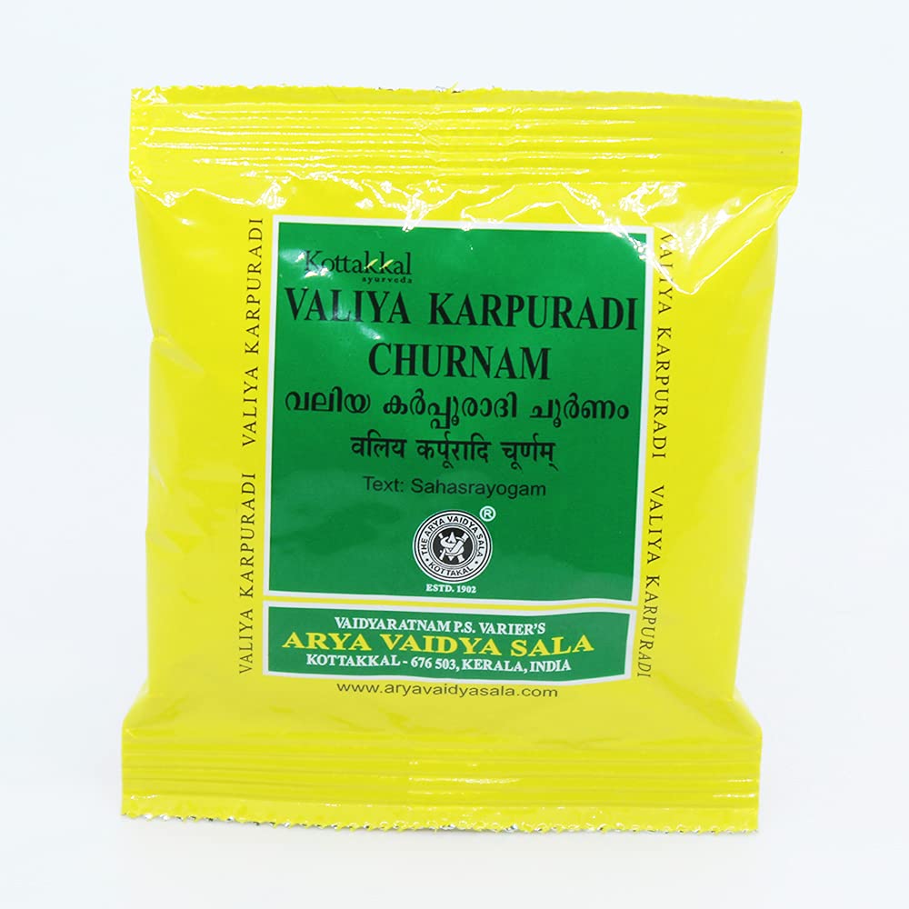 5 X Kottakkal Ayurvedic Valiya Karpuradi Churnam Powder 10g