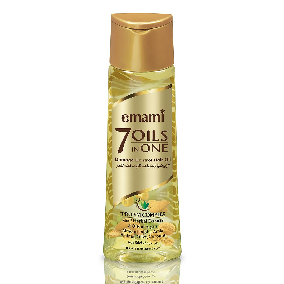 Emami 7 Öle in einem, nicht klebriges und nicht fettendes Haaröl, sulfatfrei, 200 ml