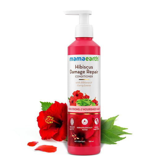 Mamaearth Mamaearth Hibiscus Damage Repair Conditioner With Hibiscus & Curry Leaves 250ml