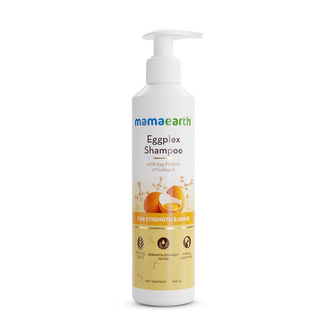 Mamaearth Eggplex Shampoo For strong hair with Egg Protein & Collagen,Strength and Shine 250ml