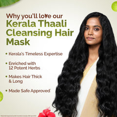 Mamaearth Kerala Thaali Pre Shampoo Hair Mask with Power of 12 Herbs for Thick & Long Hair 200g