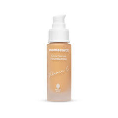 Mamaearth Glow Serum Foundation Color Almond Glow,Beige Glow,Crème Glow,Ivory Glow,Natural Glow,Nude Glow,Sand Glow & Warm Glow 30ml