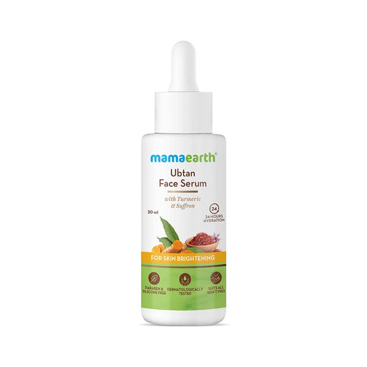 Mamaearth Ubtan Face Serum with Turmeric & Saffron for Skin Brightening 30ml