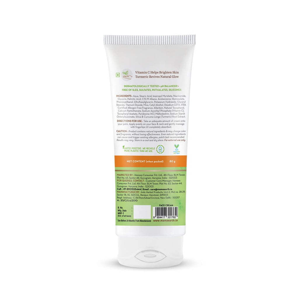 Mamaearth Vitamin C Daily Glow Face Cream With Vitamin C & Turmeric for Skin Illumination