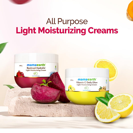 Mamaearth Hydraful Light & Vitamin C Daily Glow Light Moisturizing Cream