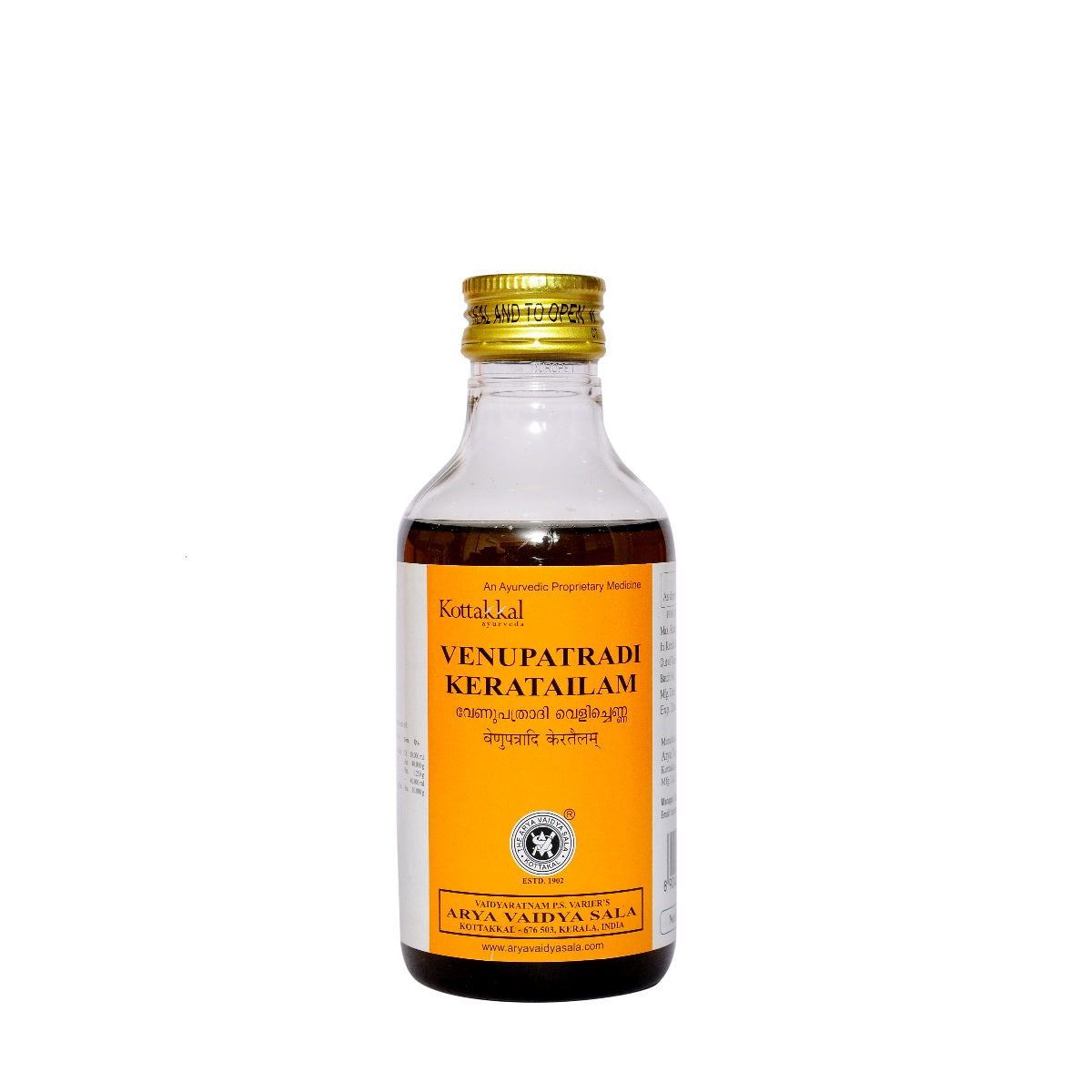 Kottakkal Ayurvedic Venupatradikera Tailam Oil 200ml