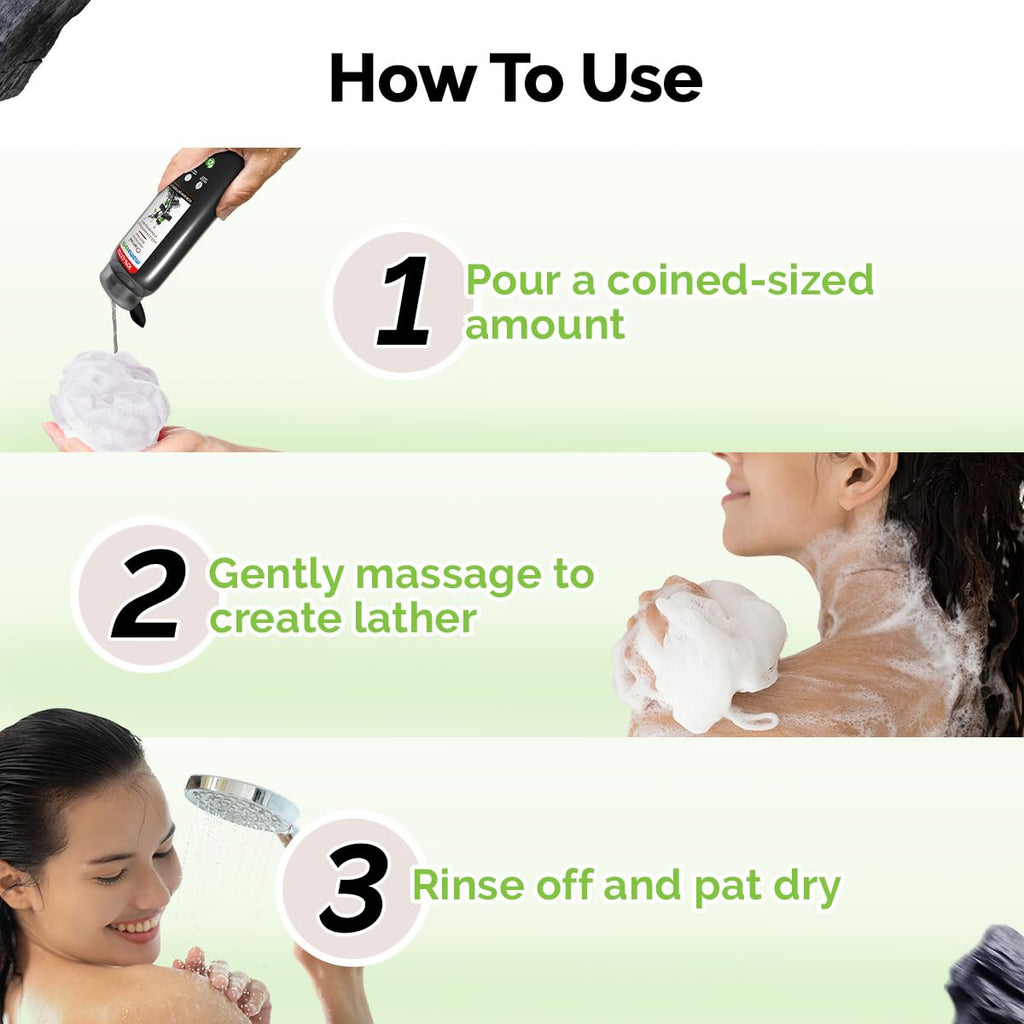 Mamaearth Charcoal Moisturizing Body Wash with Activated Charcoal & Energizing Mint 250ml