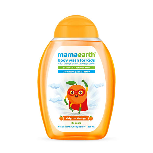 Mamaearth Original Orange Body Wash For Kids with Orange and Oat Protein 300ml