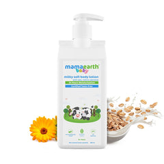 Mamaearth Milky Soft Body Lotion for Babies with Oats, Milk and Calendula 400ml