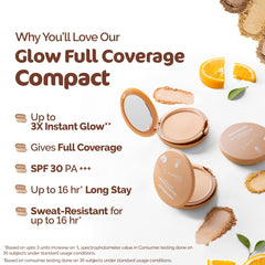 Mamaearth Glow Full Coverage Compact With SPF-30 9g