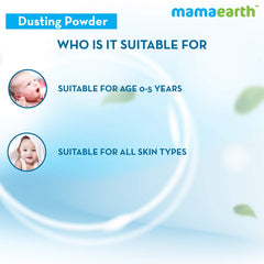 Mamaearth Dusting Powder with Organic Oatmeal and Arrowroot Powder for Babies 150g & 300g