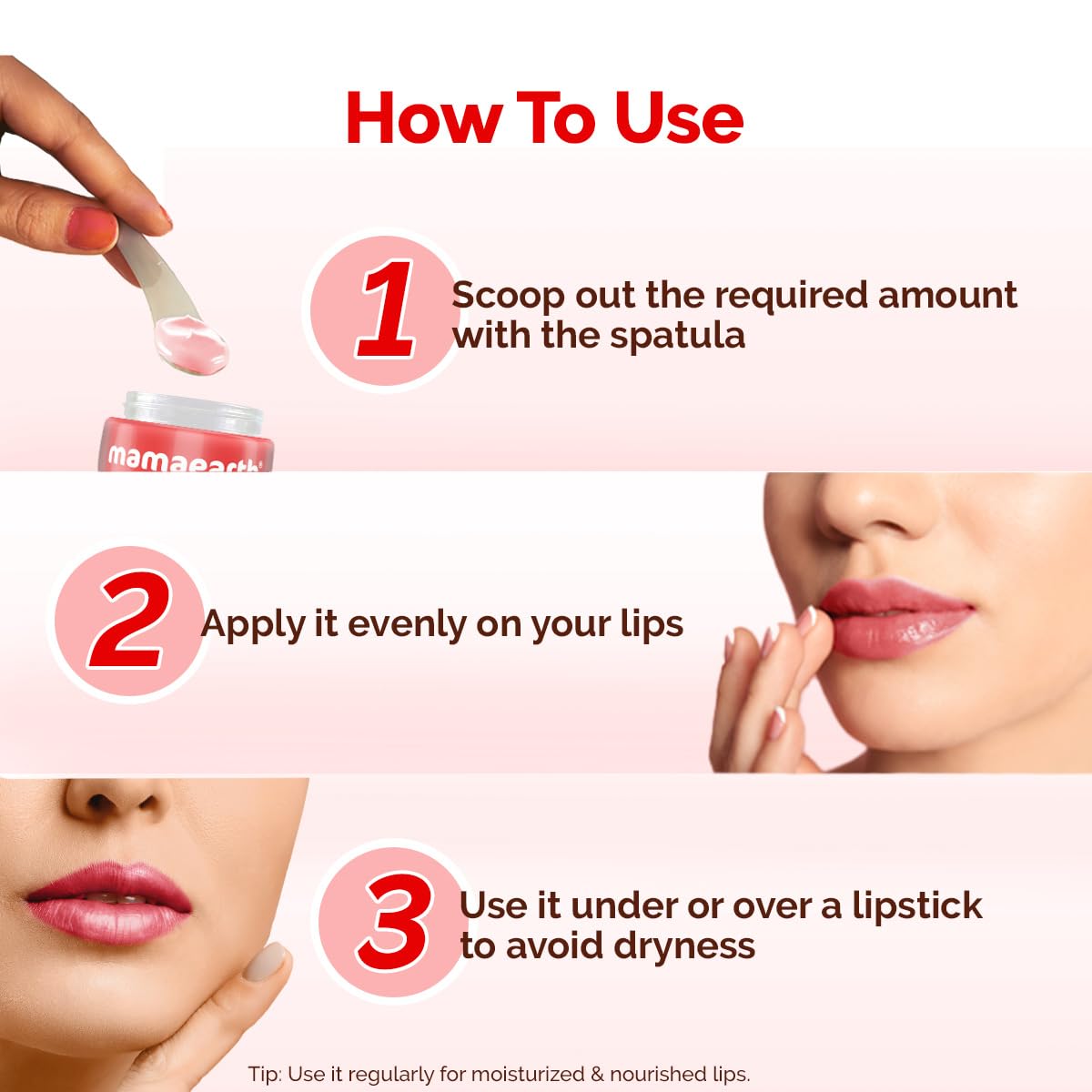 Mamaearth Cherry Moisture Therapy Lip Balm with Cherry & Vitamin E 15g