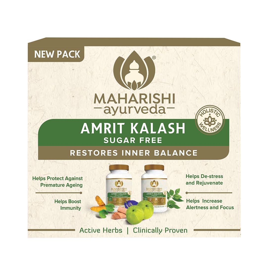 Maharishi Ayurveda Amrit Kalash Nectar (Sugar Free) Helps Boost Immunity & Daily Wellness 60 Tablets