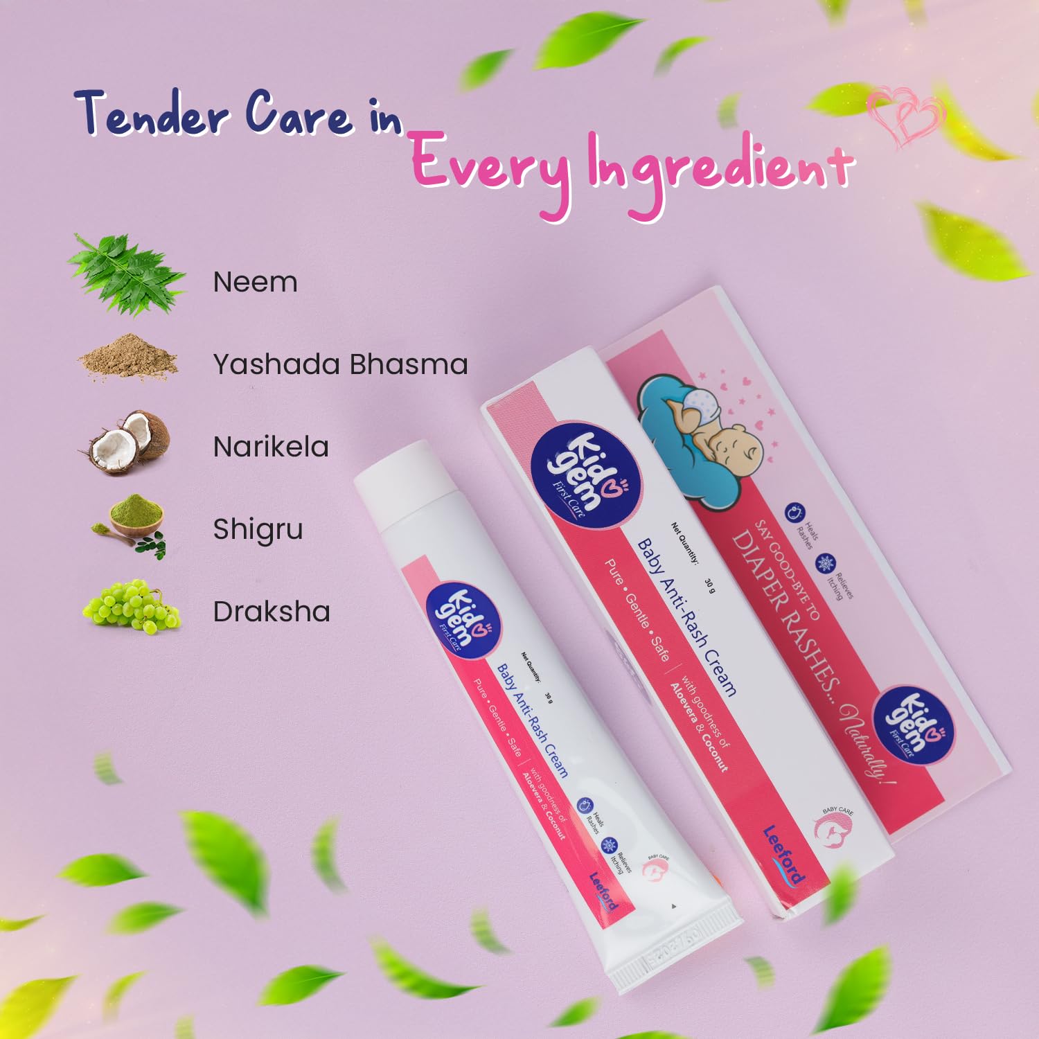 Leeford Kidogem Rashcare Cream 30g