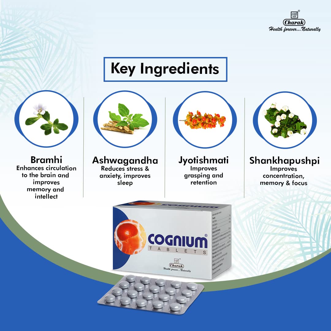 Charak Ayurvedic Cognium Tablets & Syrup