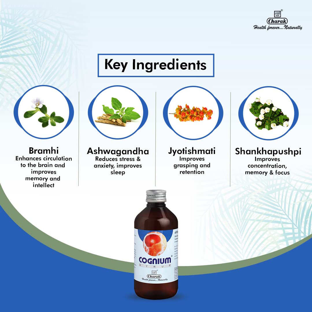 Charak Ayurvedic Cognium Tablets & Syrup