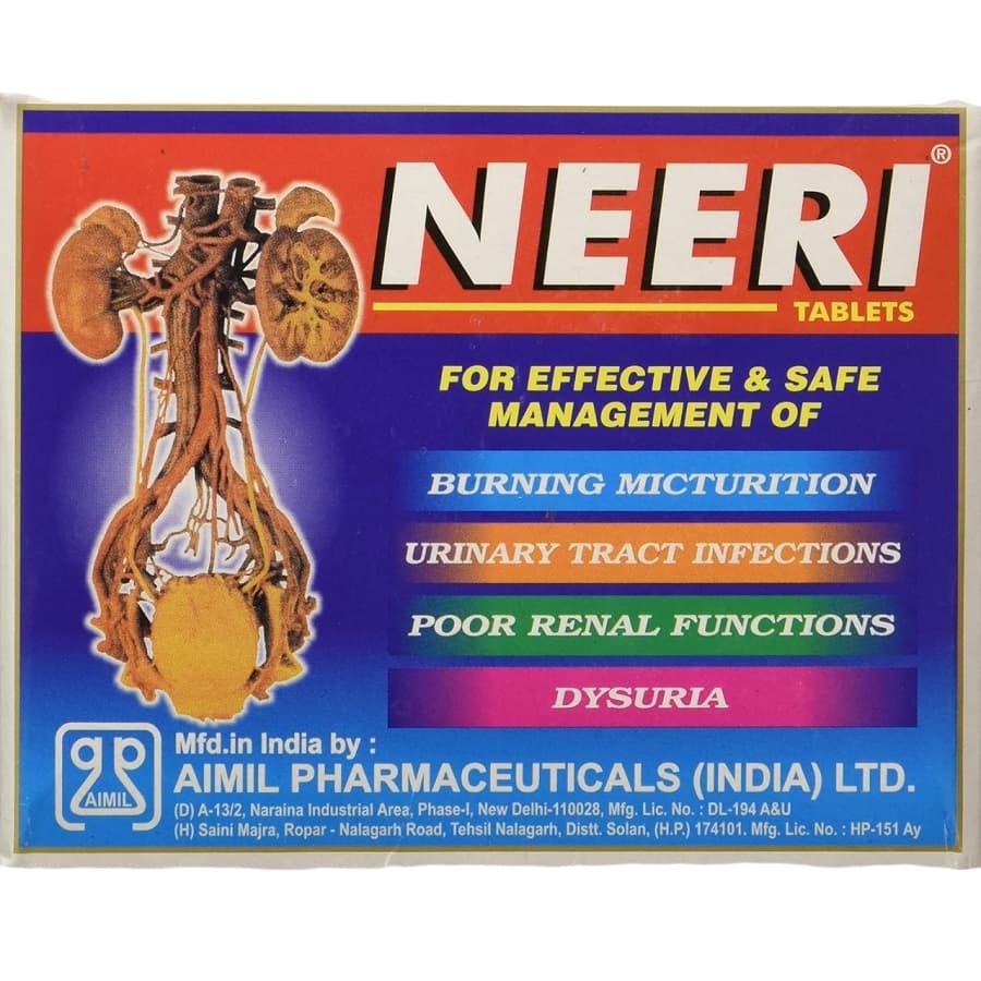 Aimil Neeri Ayurvedic Kidney & UTI Support Syrup & Tablet