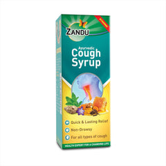 Zandu Ayurvedic Cough Non Drowsy Liquid Syrup